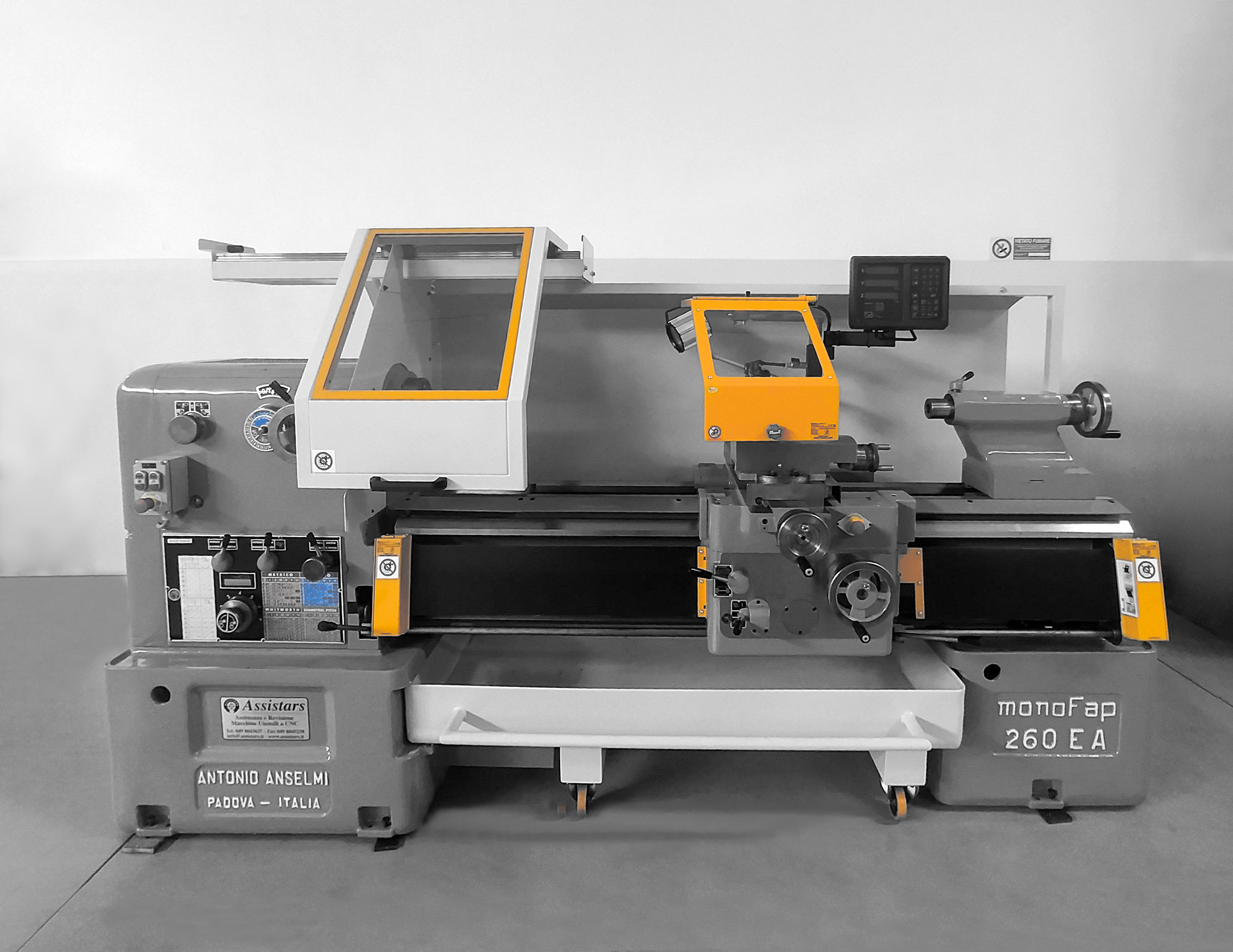 Revisione tornio CNC in officina